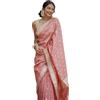Sugathari Sari da donna in seta jacquard dell'India merid