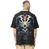 The Souled Store Marvel Spider x Venom T-Shirt Uomo Ragazzo Girocollo Nero Grafica Cotone, Nero , M