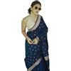 Sugathari Sari da donna in seta jacquard dell'India merid