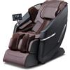 VEVOR Poltrona massaggiante VEVOR con guida flessibile SL, massaggiatore Shiatsu 3D per tutto il corpo, gravità zero, da 10 a 18 modalità automatiche, riscaldamento, altoparlante Bluetooth, cuscino d'aria e touchscreen 160 kg