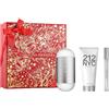 Carolina Herrera 212 Nyc Eau De Toilette Spray 100ml Set 3 articoli