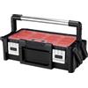 KETER CURVER Scatola CANTILEVER 18 con 18 scomparti nero / rosso