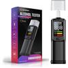 CAMTHON | Alcolometro digitale portatile, test di alcolizzazione preciso con ugelli, misuratore di alcol professionale per uso personale, Breathalyzer per il controllo dell'alcol