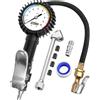 GERCHWAY Manometro Pressione Pneumatici 0-10 Bar, Pistola Gonfiaggio Auto