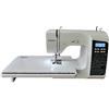 EFFECI 2720 - Macchina per cucire elettronica automatica con tavolo di lavoro incluso, funzione start-stop, regolazione velocità, 100 caratteri alfabeto, 100 punti, asola, occhiello, attaccabottoni