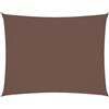 vidaXL Parasole a Vela Oxford Rettangolare 4x5 m Marrone