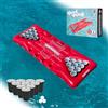RedCupShop® Materassino gonfiabile XXL per piscina Beer Pong con 25 bicchieri e 3 palline, gioco gonfiabile per feste, lago, vacanze ed estate
