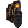 P Perri's Leathers Ltd. Perri's Leathers Ltd. - Tracolla per Chitarra - Nylon - Jacquard - Hello Sunshine - Nero - Regolabile - Per Chitarre Acustiche/Elettriche/Bassi - Fabbricata in Canada (TWS-7008)