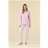 NOIDINOTTE PIGIAMA DONNA COTONE MANICA LUNGA FA009462 NOIDINOTTE GLICINE