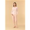NOIDINOTTE PIGIAMA DONNA COTONE MANICA LUNGA FA009464 NOIDINOTTE ROSA PALLIDO