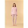 NOIDINOTTE PIGIAMA DONNA COTONE MANICA LUNGA FA009464 NOIDINOTTE FRAGRANT LILAC