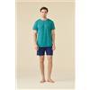 NOIDINOTTE PIGIAMA UOMO COTONE MEZZA MANICA FC003274 NOIDINOTTE GREEEN