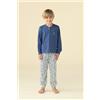 NOIDINOTTE PIGIAMA BAMBINO COTONE MANICA LUNGA FE002633 NOIDINOTTE ENSIGN BLUE