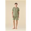 NOIDINOTTE PIGIAMA UOMO COTONE MANICA CORTA FC003272 NOIDINOTTE VERDE