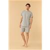 NOIDINOTTE PIGIAMA UOMO COTONE MANICA CORTA FC003272 NOIDINOTTE GREY