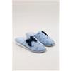 NOIDINOTTE PANTOFOLA ESTIVA DONNA COTONE PF003221 CERULEO