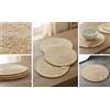 Generico Set di 6 tovagliette americane beige sottopiatti rotonde intrecciate, 34 cm, in rattan, in paglia naturale, tovagliette rotonde in vimini, per cucina, casa, decorazione per matrimoni