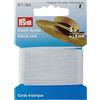 Prym Cordino elastico: 1,5 mm., Tessuto misto poliestere, bianco, weiß, 3 m