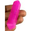 130 Ct Zaffiro Rosa Africano Pietra Curativa Forma A Matita GH362