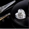 Lab-Grown Loose Cvd Diamante 1 PC Forma Cuore 6 X 6 MM If Chiarezza Certificato