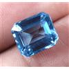 5.25 Ct Tourmaline Blu Indicolite Naturale Taglio Smeraldo Pietra Gemma AGI