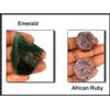 Africano 410 KT Rubino Corrundum & Smeraldo Gemme Rough Lotto Naturale