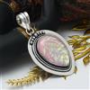Ciondolo Fatto A Mano In Argento Sterling 925 Con Gemma Di Opale Triplet 2.2"
