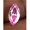 Naturale Taglio Marquise Zaffiro Rosa Misura Anello Gemma 3 KT Certificato CE43