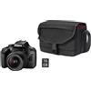 Canon EOS 4000D + EF-S 18-55 mm DC III, 18 MP, 5184 x 3456 px, Full HD, 436 g, nero