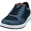 bugatti Uomo Sneaker Casual con Cerniera, Suola Resistente, Blu Scuro, 45 EU