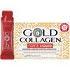 GOLD COLLAGEN FORTE LIQUID - Collagene Marino Liquido, Integratore con Acido Ialuronico, Vitamina C, Biotina e Zinco - Supporto per Pelle, Capelli e Unghie - 10 Stick
