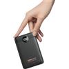 VEEKTOMX Power Bank - Caricabatterie portatile USB C da 10000 mAh con PD QC 3.0, batteria esterna compatta per iPhone, Samsung, Travel Essentials (nero)