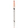 Pentel Brush Sign Pen Twin SESW30C - Pennarello in fibra, 2 punte simili a pennello, colore arancione