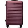 WITTCHEN Skyspeed Line Valigia grande Valigia rigida ABS Valigia grande Rolling Trolley Check-In Valigia da viaggio Serratura a combinazione Manico telescopico 4 Ruote Maroon Ryanair/ITA Airways