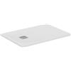 Ideal Standard - Ultra Flat S+, Piatto doccia rettangolare ultrasottile in resina effetto pietra, 100x70cm, Ideal Solid, Scarico lato corto, Bianco