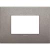 Vimar 19653.04 Arké placca Classic 3 moduli, 12.2x9x0.86cm, titanio matt