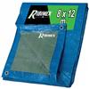 Ribimex Telo di Protezione Leggero Impermeabile 8x12 m in Polietilene, Occhielli in Alluminio, Resistente agli Agenti Atmosferici, Ideale per Uso Domestico e Campeggio - PRB06508X12
