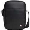 Tommy Hilfiger TH FLAG MINI REPORTER AM0AM14015 Crossover, da uomo, nero, taglia unica, Nero (Nero), One Size