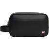 Tommy Hilfiger TH FLAG WASHBAG AM0AM13949 - Borsa da bagno, da uomo, taglia unica, colore: nero, Nero (Nero), One Size