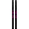 NYX Professional Makeup Gel Per Sopracciglia, Effetto Naturale, Tenuta Fino a 2 Giorni, Transfer Resistant, Applicatore e scovolino, Zero to Brow, Tonalità: BLACK (Confezione da 2)