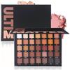 Katiluxiya 35 Colors Professional Neutral Smokey Eyeshadow Makeup Palette, Matte Shimmer Metallic Black Grey Dark Eye Shadows, Highly Pigmented Long Lasting Waterproof Eye Shadow (Model A)