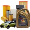 MISTI Kit Tagliando 4 Litri Olio Speed Max 5w30 Opel Adam Filtri Aria Olio e Abitacolo