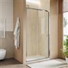 DEGHI Box doccia nicchia 115 cm scorrevole con vetro trasparente e profilo cromo 190h - Mirea