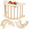 FANTASK Montessori Wass0783501289005 - Arco da Arrampicata, altalene, Gattonare, Wass0783501289005 / Gioco di Sabbia, Gioco educativo per Bambini dai 3 Anni in su