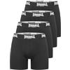 Lonsdale London West Challow 4er-Pack Uomo Boxer Nero 95% Cotone, 5% Spandex