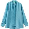 United Colors of Benetton Camicia 5UZHDQ0DI, Blu, S Donna