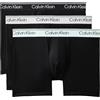 Calvin Klein Uomo Slip Boxer Confezione da 3 Elasticizzati, Multicolore (Black/Light Cast/Feel The Mint), XS