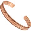 Touchstone Bracciale in rame in stile tibetano. Forgiato a mano con rame solido e di alto spessore per donne e uomini. Messaggio spirituale cristiano.