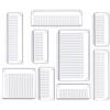 Kootek 9 organizer per cassetti in 4 dimensioni da bagno, in plastica trasparente, per scrivania, cosmetici, cosmetici, gioielli, cassettiera, camera da letto, cucina, ufficio (trasparente)