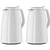 Emsa Mambo 017012517008 Caraffa Termica, Chiusura QuickPress, Plastica, Bianco, 0.1x0.1x0.1 cm (Confezione da 2)